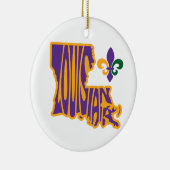 ルイジアナ州クリスマスツリーオーナメント セラミックオーナメント (右)