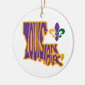 ルイジアナ州クリスマスツリーオーナメント セラミックオーナメント (左)