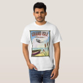 ルイジアナ州グランドアイルの旅行ポスター Tシャツ (正面フル)
