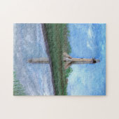 ルイジアナ州サビネパスにあるライトハウス縁どテキサス州 ジグソーパズル (横)