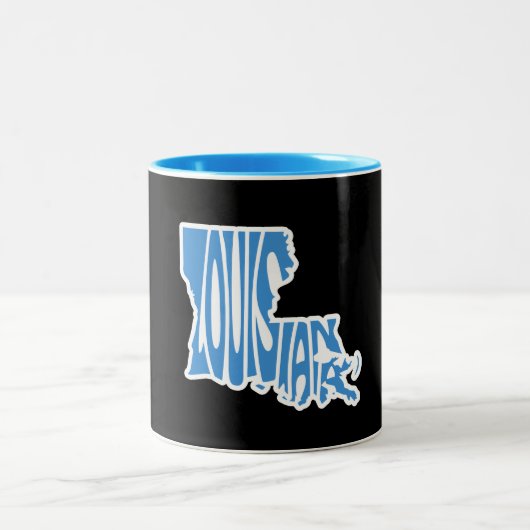 ルイジアナ州シェイプマグ ツートーンマグカップ (中央)