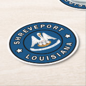 ルイジアナ州シュリーブポート ラウンドペーパーコースター (アングル)
