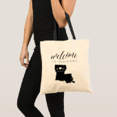 ルイジアナ州シルエット結婚ズウェルカムトート トートバッグ (正面(商品))