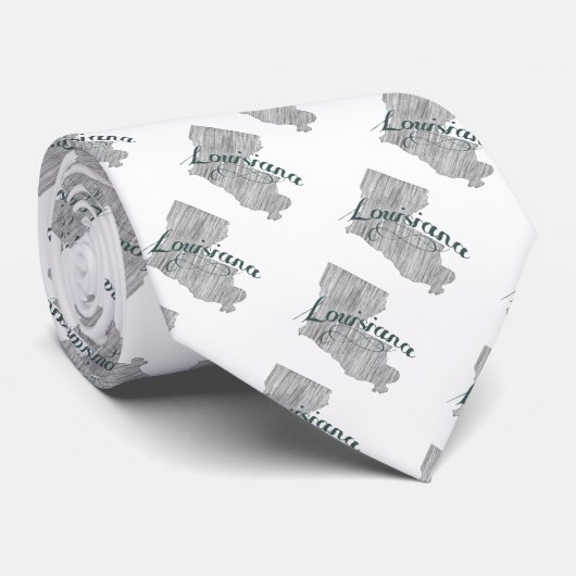 ルイジアナ州タイポグラフィ ネクタイ (ロール)