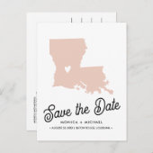 ルイジアナ州デスティネーションウェディングANY COLOR! 案内ポストカード (正面/裏面)