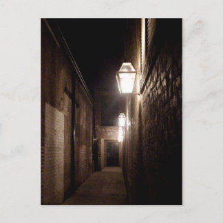 ルイジアナ州ナチトッシュの小道にあるガス灯 ポストカード