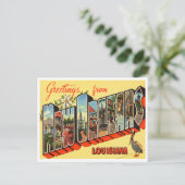 ルイジアナ州ニューオーリンズからの挨拶 ポストカード (スタンド正面)