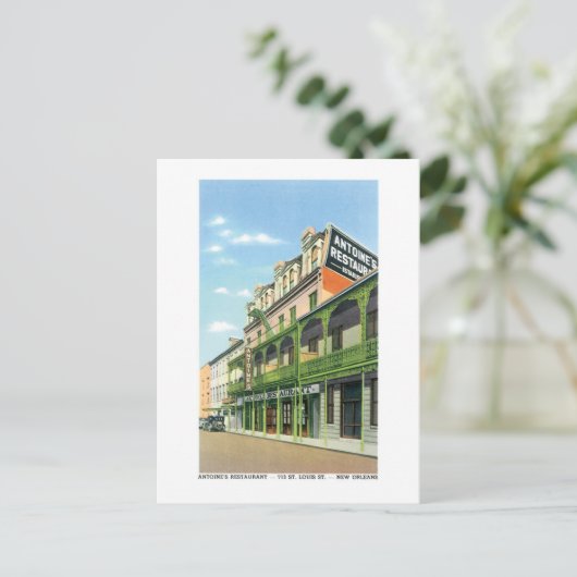 ルイジアナ州ニューオーリンズにあるアントワーヌのレストラン ポストカード (スタンド正面)