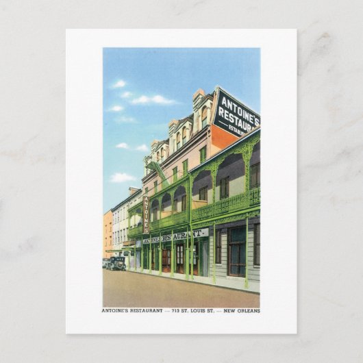 ルイジアナ州ニューオーリンズにあるアントワーヌのレストラン ポストカード (正面)