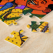 ルイジアナ州ニューオーリンズの人々おもしろい ジグソーパズル (側面)