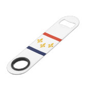 ルイジアナ州ニューオーリンズ国旗 スピード栓抜き (正面アングル)