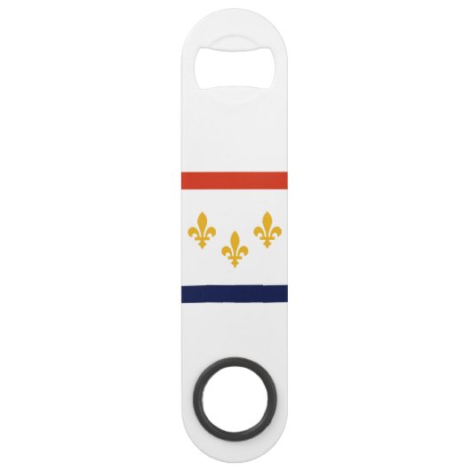 ルイジアナ州ニューオーリンズ国旗 スピード栓抜き (正面)