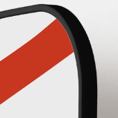 ルイジアナ州ニューオーリンズ国旗 ピックルボールラケット (左詳細)