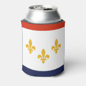 ルイジアナ州ニューオーリンズ国旗 缶クーラー (缶裏面)
