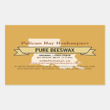 ルイジアナ州ハニー製品長方形ステッカー