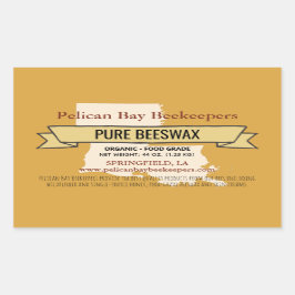 ルイジアナ州ハニー製品長方形ステッカー 長方形シール