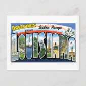 ルイジアナ州バトンルージュからの挨拶 ポストカード (正面)