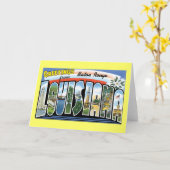 ルイジアナ州バトンルージュの挨拶 カード (黄色い花)