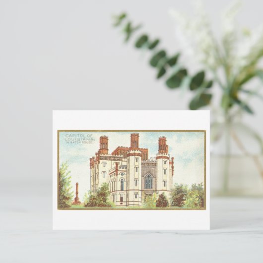 ルイジアナ州バトンルージュの首都建物 ポストカード (スタンド正面)
