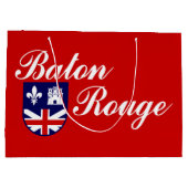ルイジアナ州バトンルージュ国旗抱き枕 ラージペーパーバッグ (裏面)