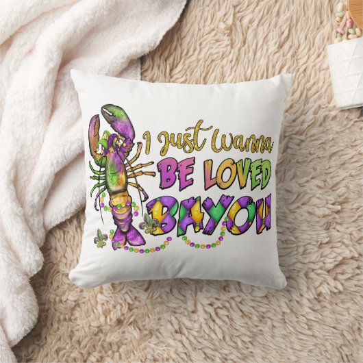 ルイジアナ州バユーに愛されたいの クッション (ブランケット)