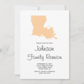 ルイジアナ州ピーチ ファミリーリユニオン 招待状 (正面)
