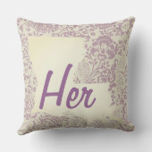 ルイジアナ州フローラまたは任意のカラーピロー クッション (裏面)