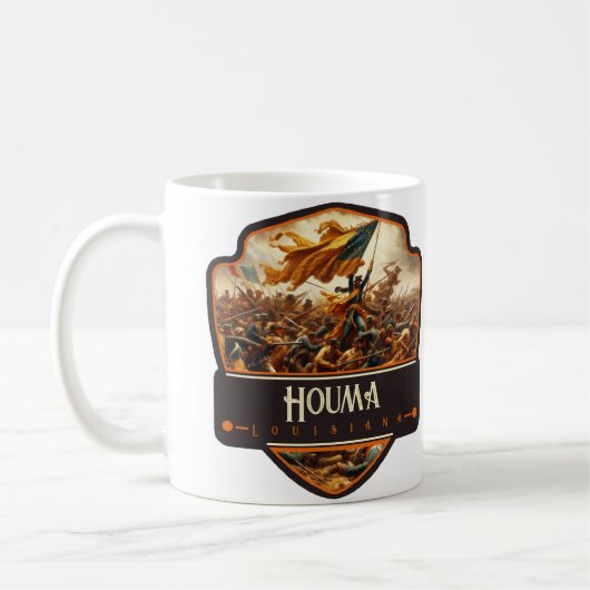 ルイジアナ州ホウマ | ビンテージ コーヒーマグカップ (左)