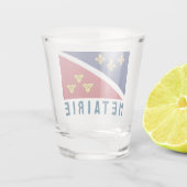 ルイジアナ州メタリー州旗(非公式) ショットグラス (裏面)