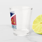 ルイジアナ州メタリー州旗(非公式) ショットグラス (右)