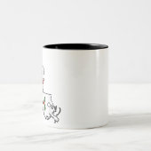 ルイジアナ州南部のサンタハットでクリスマスを祝う ツートーンマグカップ (中央)