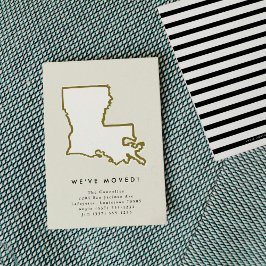ルイジアナ州引っ越しましたシックなハンドドロー移動 案内状