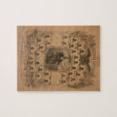 ルイジアナ州憲法とコンベンションメンバー1868 ジグソーパズル (横)