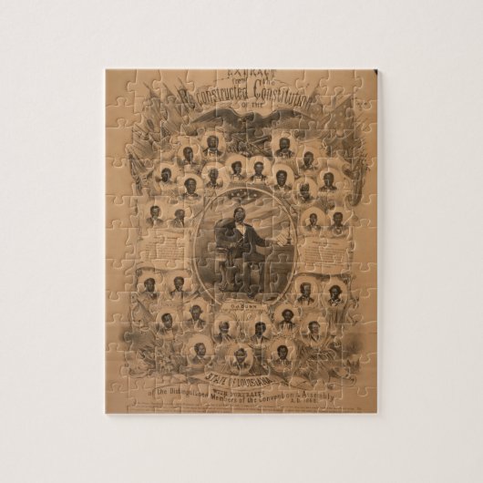 ルイジアナ州憲法とコンベンションメンバー1868 ジグソーパズル (縦)