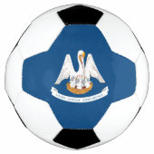 ルイジアナ州旗のダイナミック表示 サッカーボール (正面)