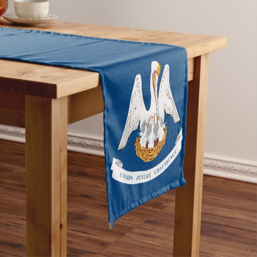 ルイジアナ州旗のダイナミック表示 ショートテーブルランナー (インサイチュ)