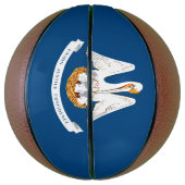 ルイジアナ州旗のダイナミック表示 バスケットボール (縦)