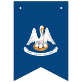 ルイジアナ州旗のダイナミック表示 バンティングフラッグ (第3の旗)