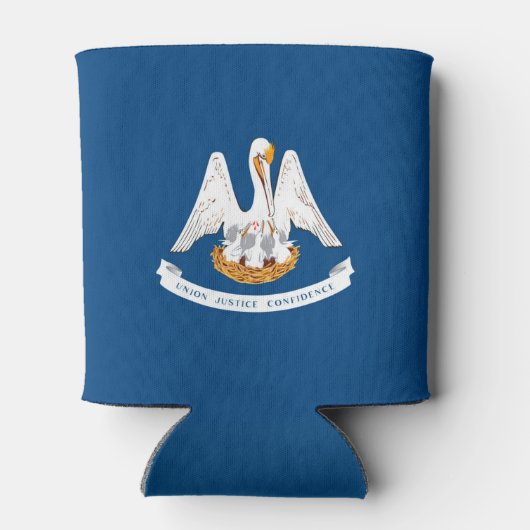 ルイジアナ州旗のダイナミック表示 缶クーラー (裏面)