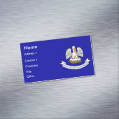 ルイジアナ州旗を持つ名刺マグネット マグネット名刺 (インサイチュ)