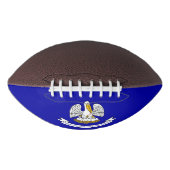 ルイジアナ州旗を持つ愛国的なアメリカンフットボール アメリカンフットボール (正面)