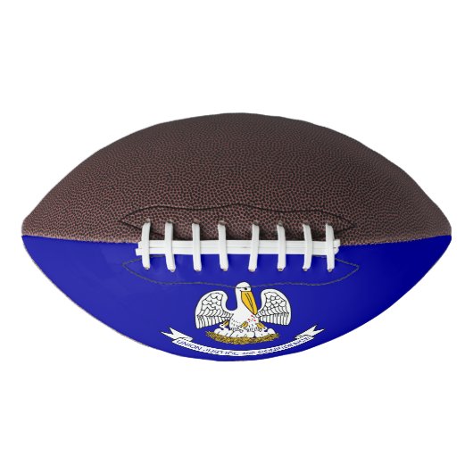 ルイジアナ州旗を持つ愛国的なアメリカンフットボール アメリカンフットボール (正面)