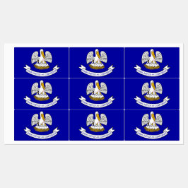 ルイジアナ州旗を持つ愛国的な州 ラベル