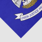 ルイジアナ州旗を持つ愛国的ティッシュペーパー 薄葉紙 (詳細)