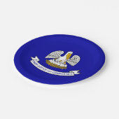 ルイジアナ州旗を持つ愛国的紙プレート ペーパープレート (アングル)