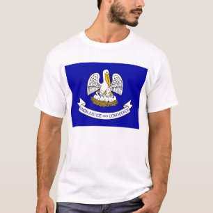ルイジアナ州旗を持つTシャツ州USA Tシャツ