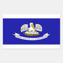 ルイジアナ州旗ステッカー