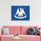 ルイジアナ州旗デザイン キャンバスプリント (インサイチュ (リビング))