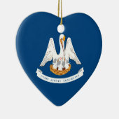 ルイジアナ州旗デザイン セラミックオーナメント (右)