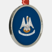 ルイジアナ州旗デザイン メタルオーナメント (右)